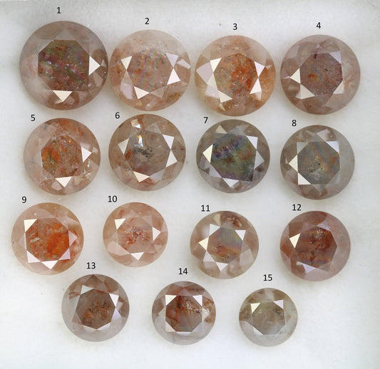 Natural Salt and Pepper Diamonds | Round Cut Loose Earth-Mined Gemstones for Earrings and Wedding Rings | Unique Jewelry