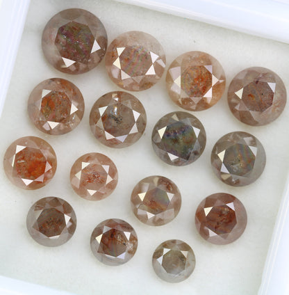 Natural Salt and Pepper Diamonds | Round Cut Loose Earth-Mined Gemstones for Earrings and Wedding Rings | Unique Jewelry
