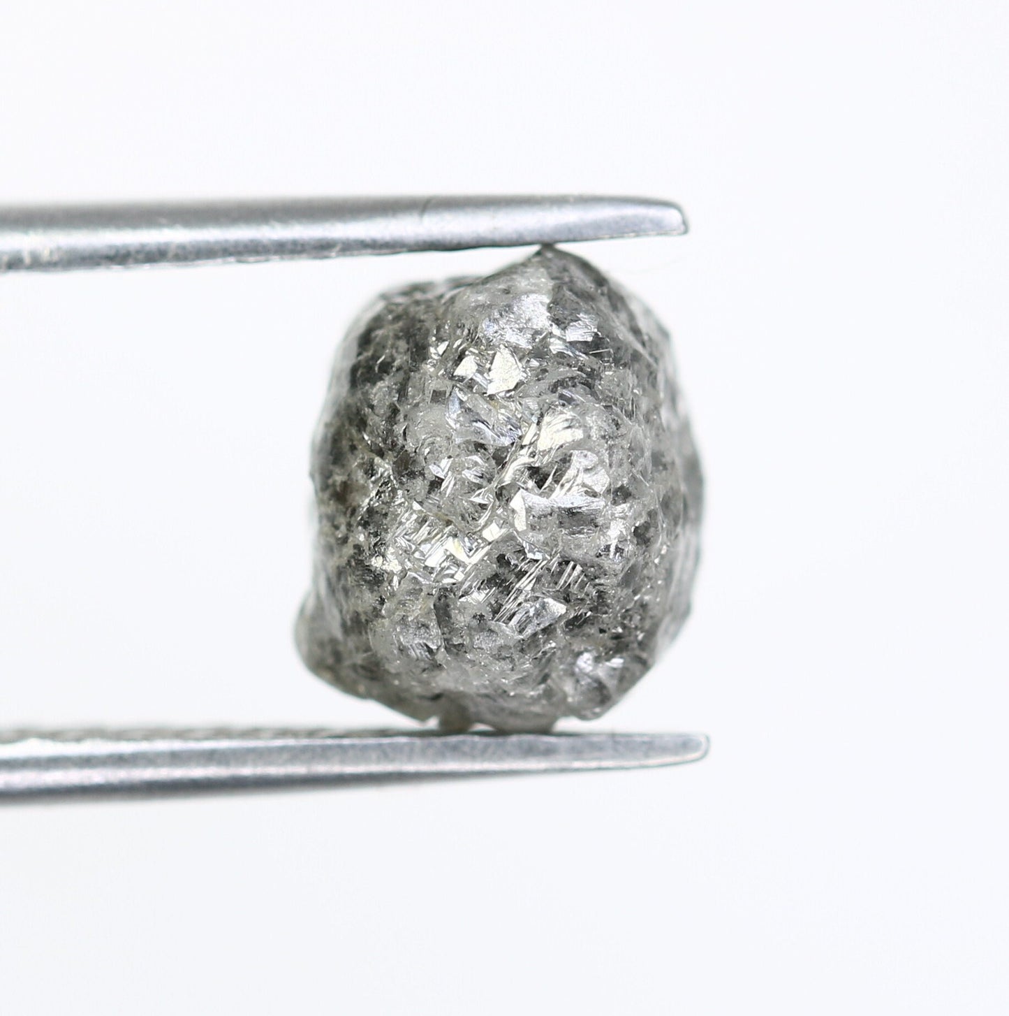 3.96 CT Uncut Raw Salt and Pepper-Loose Rough Diamond-Irregular Shape-For Customize Jewelry-Sale Offer-Christmas Gift