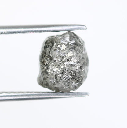 3.96 CT Uncut Raw Salt and Pepper-Loose Rough Diamond-Irregular Shape-For Customize Jewelry-Sale Offer-Christmas Gift