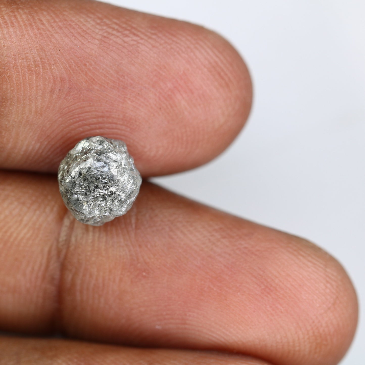 3.96 CT Uncut Raw Salt and Pepper-Loose Rough Diamond-Irregular Shape-For Customize Jewelry-Sale Offer-Christmas Gift