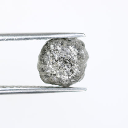 3.96 CT Uncut Raw Salt and Pepper-Loose Rough Diamond-Irregular Shape-For Customize Jewelry-Sale Offer-Christmas Gift