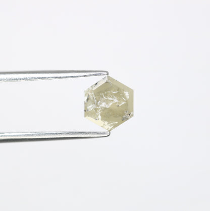0.71 CT Hexagon Loose Salt and Pepper Diamond - Natural Hexagon Diamond - Salt and Pepper Ring - Gift for Wifey - Gift for mother - Jewlery