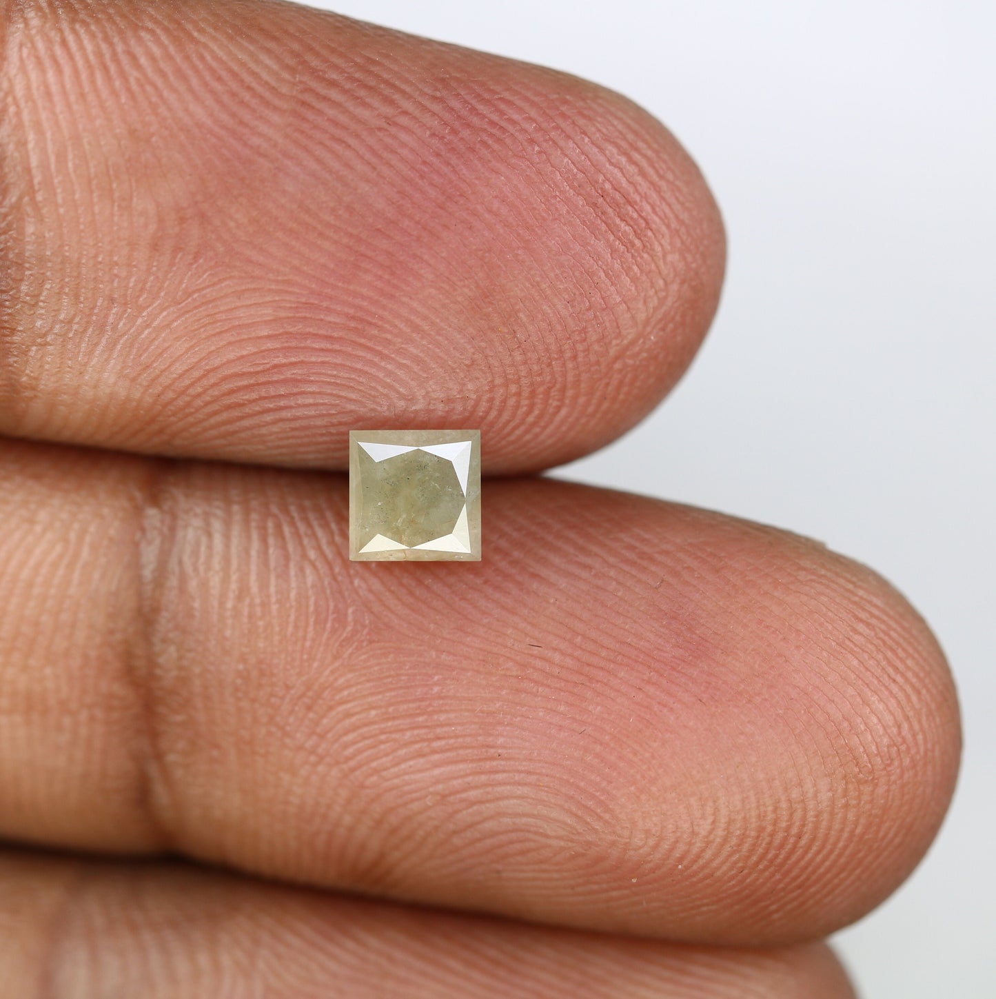 0.77 CT Lovely Princess Shape Natural Grey Loose Galaxy Diamond For Promise Ring | Princess Cut Diamond | Princess Cut Jewelry | Grey Stone