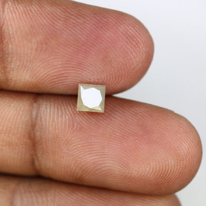 0.77 CT Lovely Princess Shape Natural Grey Loose Galaxy Diamond For Promise Ring | Princess Cut Diamond | Princess Cut Jewelry | Grey Stone
