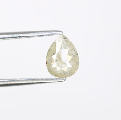 0.66 CT Natural Grey Pear Shape Loose Galaxy Diamond | Unique Promise Ring | Grey Diamond Wedding Band | Ethereal Loose Diamond