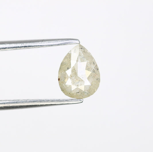0.66 CT Natural Grey Pear Shape Loose Galaxy Diamond | Unique Promise Ring | Grey Diamond Wedding Band | Ethereal Loose Diamond