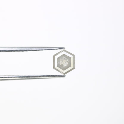1.40 CT Hexagon Loose Salt and Pepper Diamond - Natural Hexagon Diamond - Salt and Pepper Ring - Gift for Wifey - Gift for mother - Jewlery