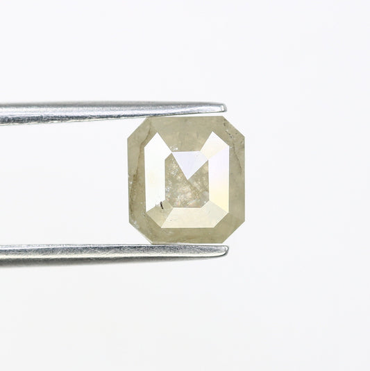 1.48 CT Salt and Pepper Emerald Shape Diamond - Natural Loose Emerald Cut Diamond - Emerald Engagement Ring - LABORDAY Offer