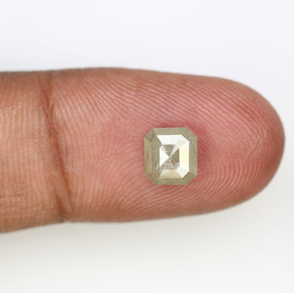 1.48 CT Salt and Pepper Emerald Shape Diamond - Natural Loose Emerald Cut Diamond - Emerald Engagement Ring - LABORDAY Offer