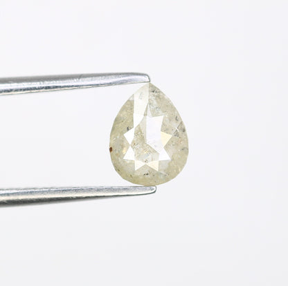 0.66 CT Natural Grey Pear Shape Loose Galaxy Diamond | Unique Promise Ring | Grey Diamond Wedding Band | Ethereal Loose Diamond