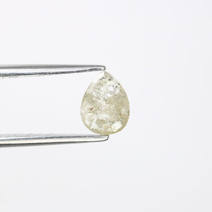 0.66 CT Natural Grey Pear Shape Loose Galaxy Diamond | Unique Promise Ring | Grey Diamond Wedding Band | Ethereal Loose Diamond