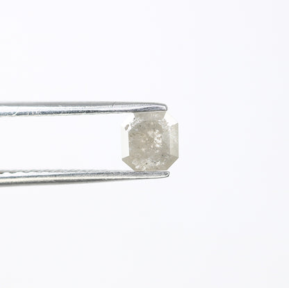 0.66 CT Salt and Pepper Emerald Shape Diamond - Natural Loose Emerald Cut Diamond - Perfect for Emerald Engagement Ring - Custom Jewelry