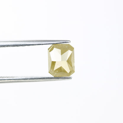 1.48 CT Fancy Yellow Salt and Pepper Emerald Shape Diamond - Natural Loose Emerald Cut Diamond - Emerald Engagement Ring - LABORDAY Offer