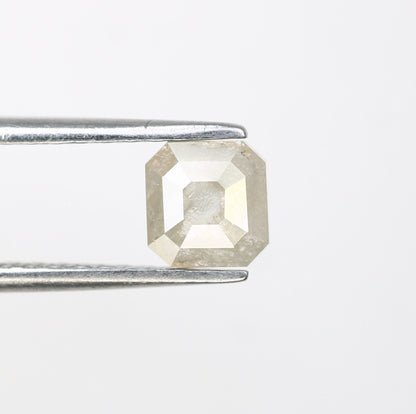 0.98 CT Salt and Pepper Emerald Shape Diamond - Natural Loose Emerald Cut Diamond - Emerald Engagement Ring - LABORDAY Offer