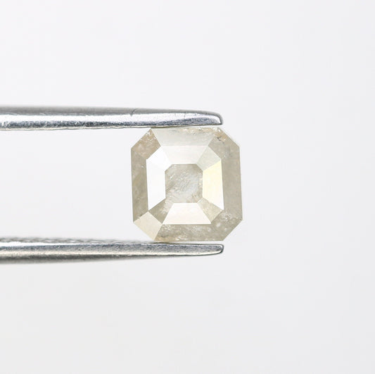 0.98 CT Salt and Pepper Emerald Shape Diamond - Natural Loose Emerald Cut Diamond - Emerald Engagement Ring - LABORDAY Offer