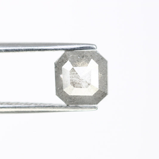 0.92 CT 6.10 MM Natural Salt And Pepper Asscher Shape Loose Galaxy Diamond For Engagement Ring | Asscher Diamond Ring | Beautiful Diamond