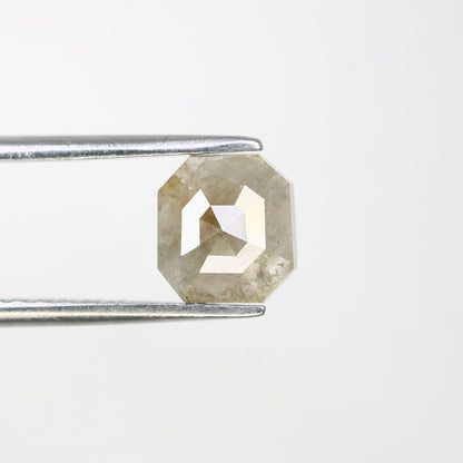 1.06 CT 6.70 MM Asscher Shape Fancy Grey Galaxy Diamond For Promise Ring | Grey Asscher Ring | Natural Loose Diamond | Customize Jewelry