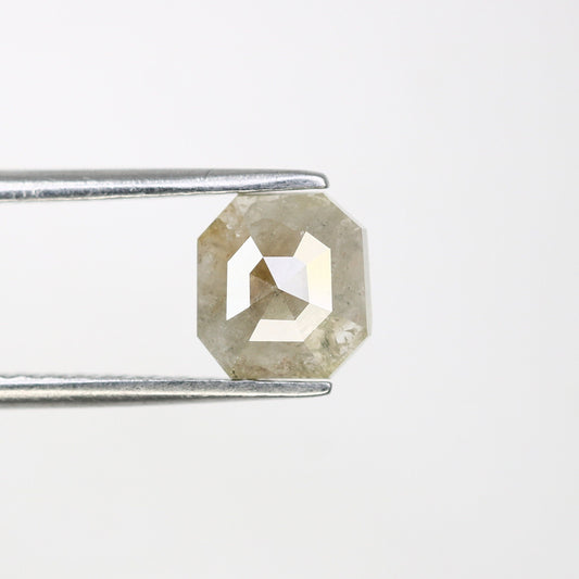 1.06 CT 6.70 MM Asscher Shape Fancy Grey Galaxy Diamond For Promise Ring | Grey Asscher Ring | Natural Loose Diamond | Customize Jewelry