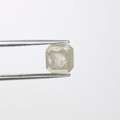 0.98 CT Salt and Pepper Emerald Shape Diamond - Natural Loose Emerald Cut Diamond - Emerald Engagement Ring - LABORDAY Offer