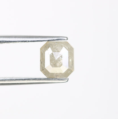 0.68 CT Salt and Pepper Emerald Shape Diamond - Natural Loose Emerald Cut Diamond - Perfect for Emerald Engagement Ring