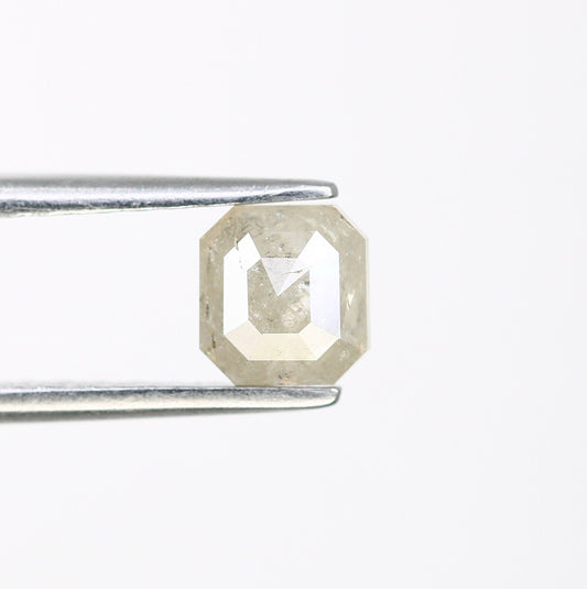0.68 CT Salt and Pepper Emerald Shape Diamond - Natural Loose Emerald Cut Diamond - Perfect for Emerald Engagement Ring