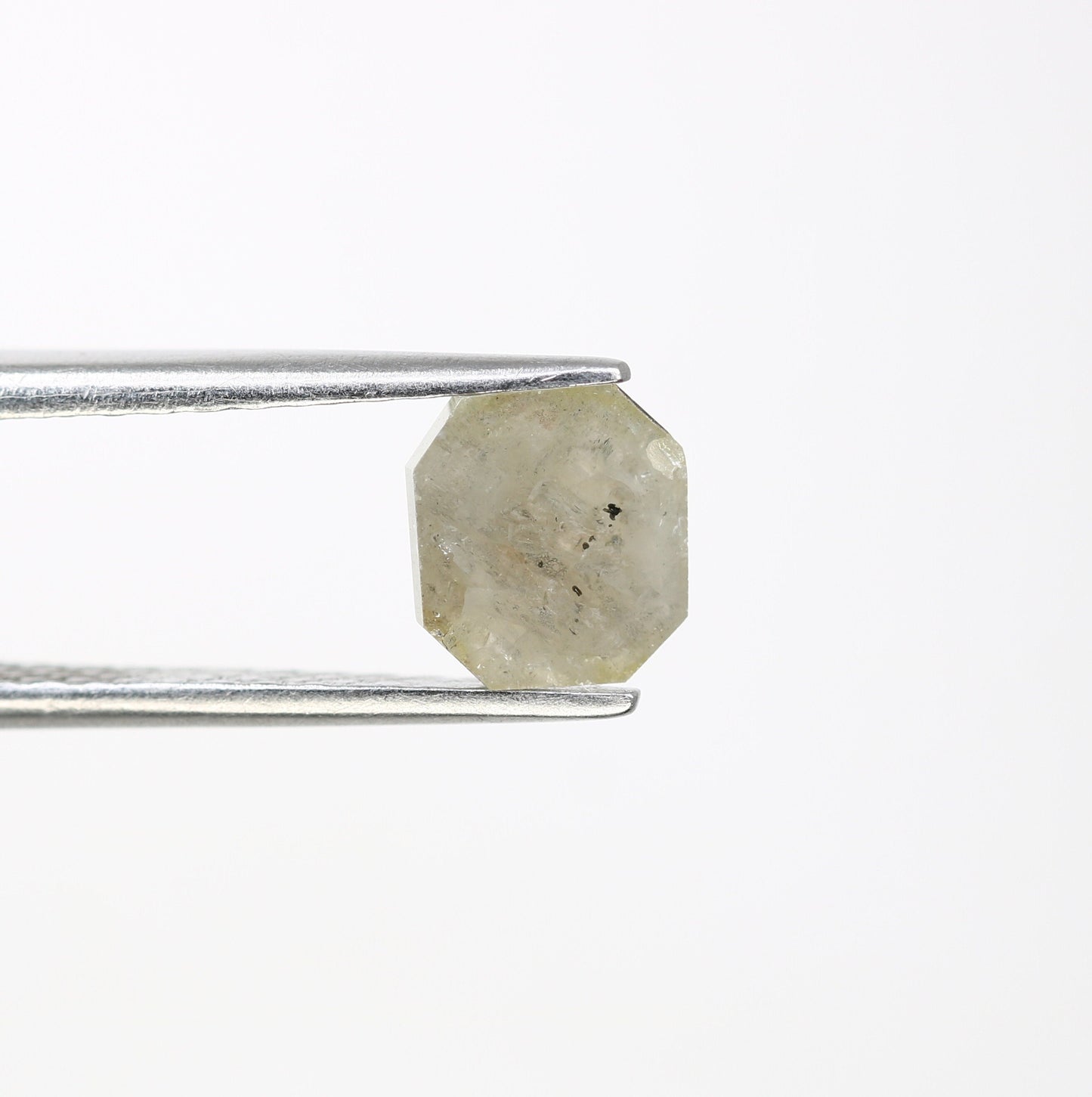 1.06 CT 6.70 MM Asscher Shape Fancy Grey Galaxy Diamond For Promise Ring | Grey Asscher Ring | Natural Loose Diamond | Customize Jewelry