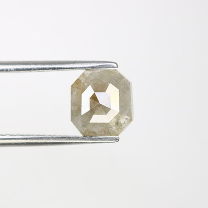 1.06 CT 6.70 MM Asscher Shape Fancy Grey Galaxy Diamond For Promise Ring | Grey Asscher Ring | Natural Loose Diamond | Customize Jewelry