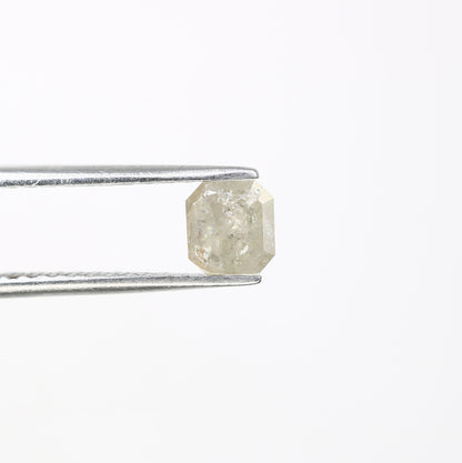 0.68 CT Salt and Pepper Emerald Shape Diamond - Natural Loose Emerald Cut Diamond - Perfect for Emerald Engagement Ring