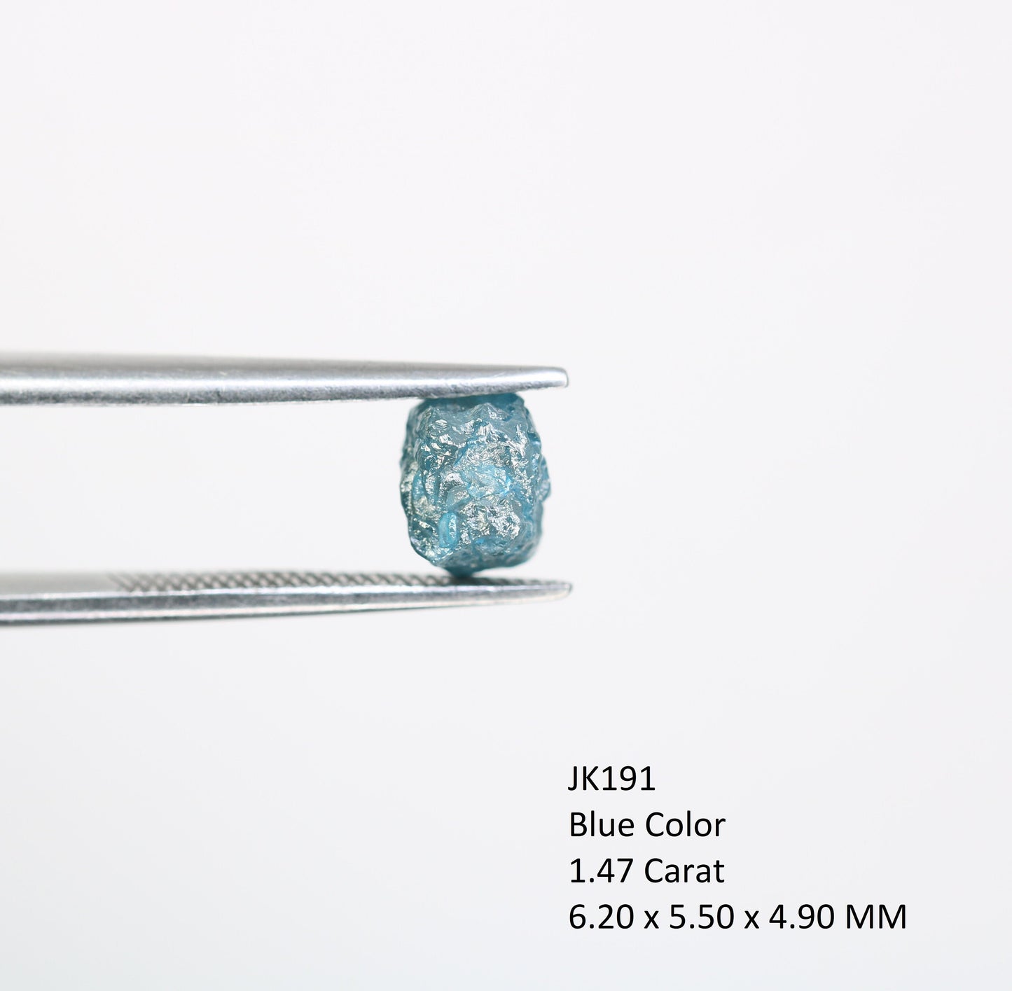 1.47 CT  Blue Uncut Rough Diamond For Engagement RingFor Gold Ring Diamonds