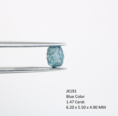 1.47 CT  Blue Uncut Rough Diamond For Engagement RingFor Gold Ring Diamonds