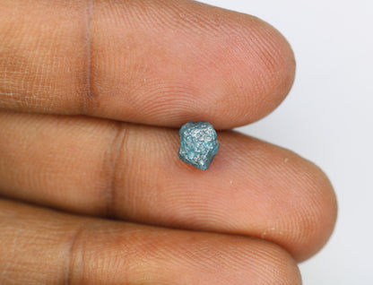 1.47 CT  Blue Uncut Rough Diamond For Engagement RingFor Gold Ring Diamonds