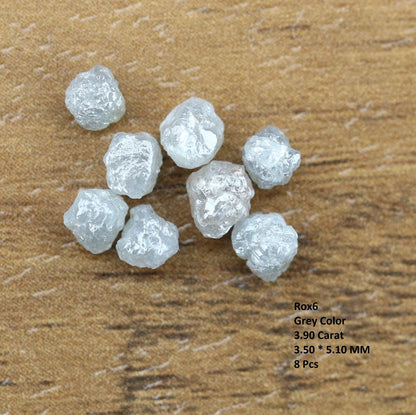 3.90 CT Grey Raw Uncut Loose Diamond For Engagement RingFor Gold Ring Diamonds