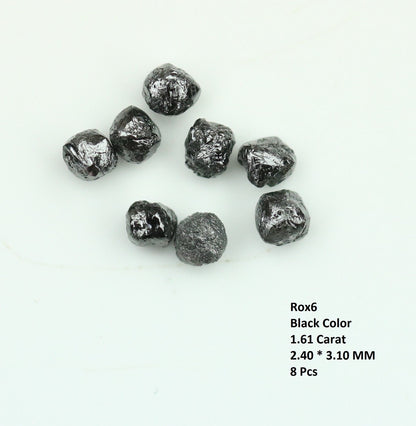 1.61 Carat Black Raw Rough Diamond For Engagement RingFor Gold Ring Diamonds