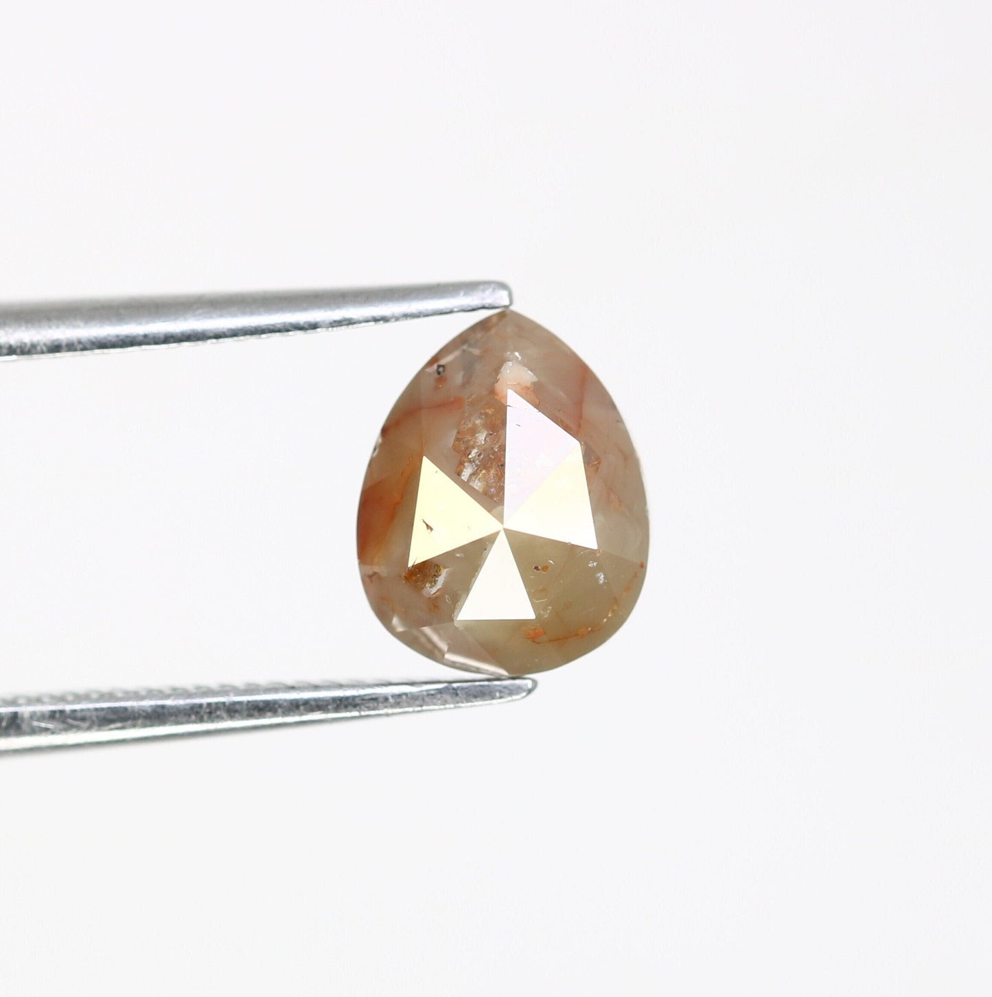 1.46 CT Pear Salt and Pepper Wedding RingFor Gold Ring Diamonds