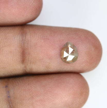 1.46 CT Pear Salt and Pepper Wedding RingFor Gold Ring Diamonds