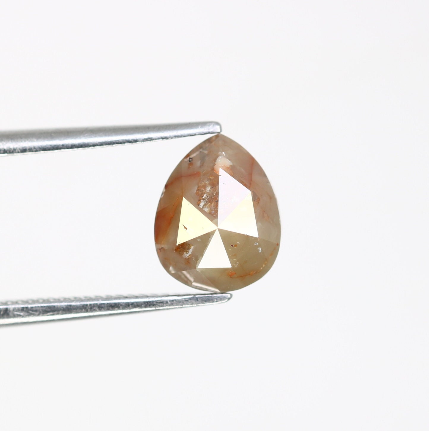 1.46 CT Pear Salt and Pepper Wedding RingFor Gold Ring Diamonds