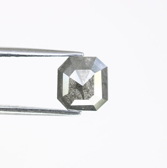 1.46 CT Salt and Pepper Emerald Shape Diamond - Natural Loose Emerald Cut Diamond - Emerald Engagement Ring - LABORDAY Offer