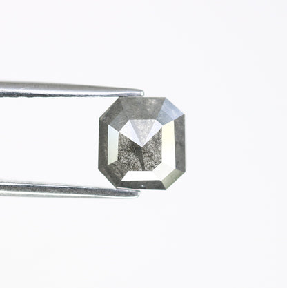 1.46 CT Salt and Pepper Emerald Shape Diamond - Natural Loose Emerald Cut Diamond - Emerald Engagement Ring - LABORDAY Offer