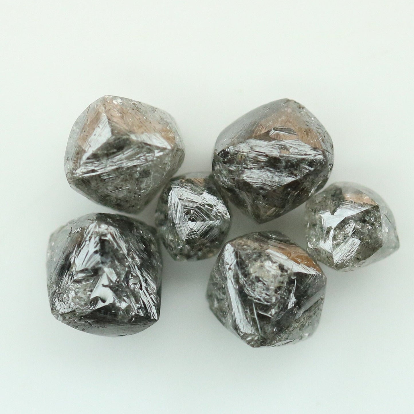 2.69 Carat Black Grey Loose Uncut Rough Diamond For Engagement RingFor Gold Ring Diamonds