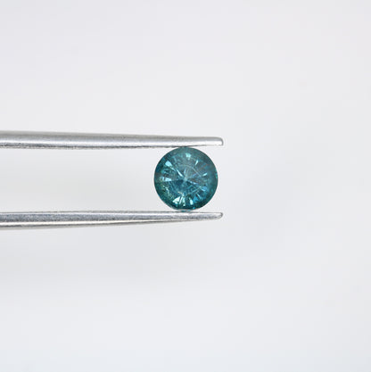0.52 CT Green Round Brilliant Cut Diamond for Engagement Rings and Gold Band Settings