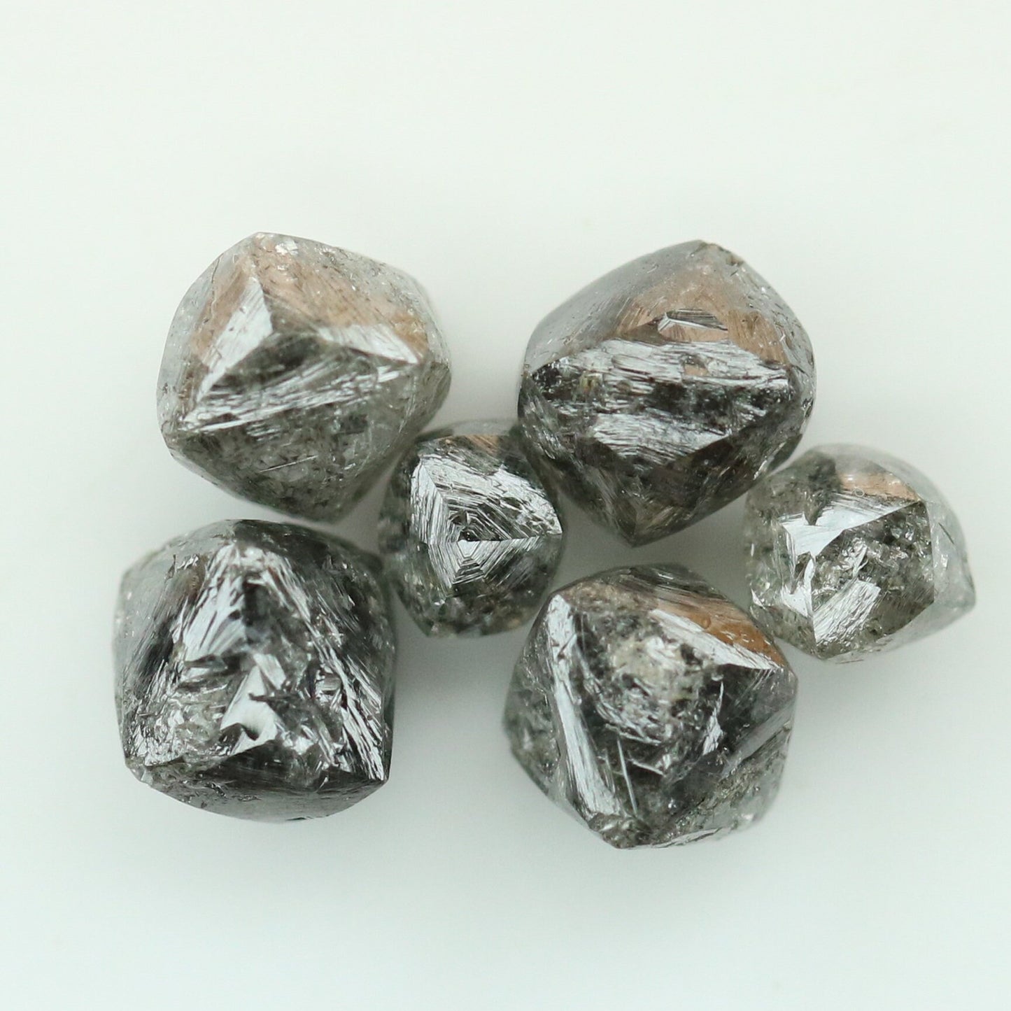 2.69 Carat Black Grey Loose Uncut Rough Diamond For Engagement RingFor Gold Ring Diamonds