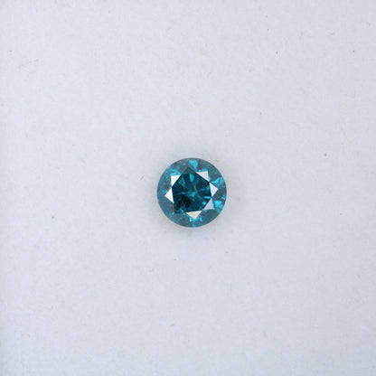 0.60 CT Sparkling Blue Round Cut Diamond Perfect for Engagement Bands and Gold Ring Settings