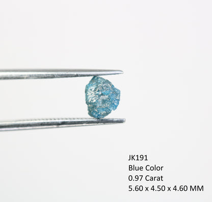 0.97 CT Uncut Blue Rough Diamond For Engagement RingFor Gold Ring Diamonds