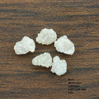 3.04 CT White Rough Uncut Diamond For Engagement RingFor Gold Ring Diamonds