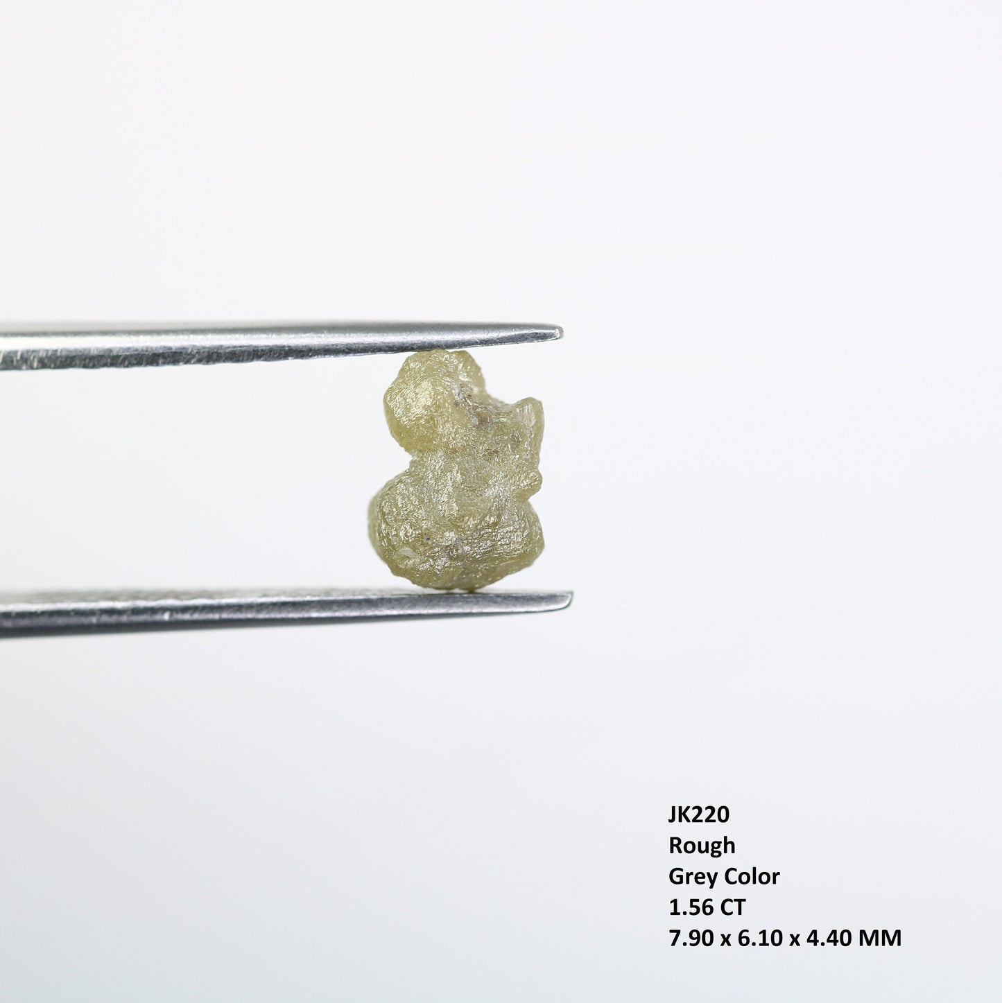 1.56 CT Rough Raw Grey Uncut Diamond For Engagement RingFor Gold Ring Diamonds
