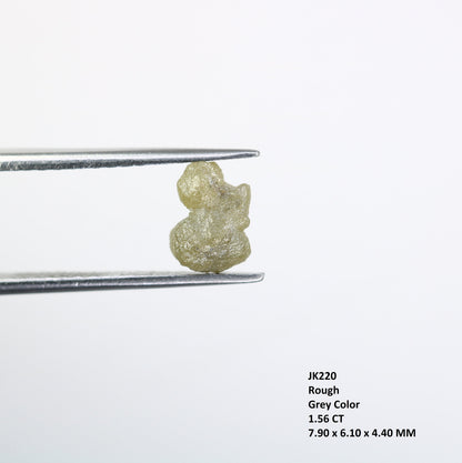 1.56 CT Rough Raw Grey Uncut Diamond For Engagement RingFor Gold Ring Diamonds