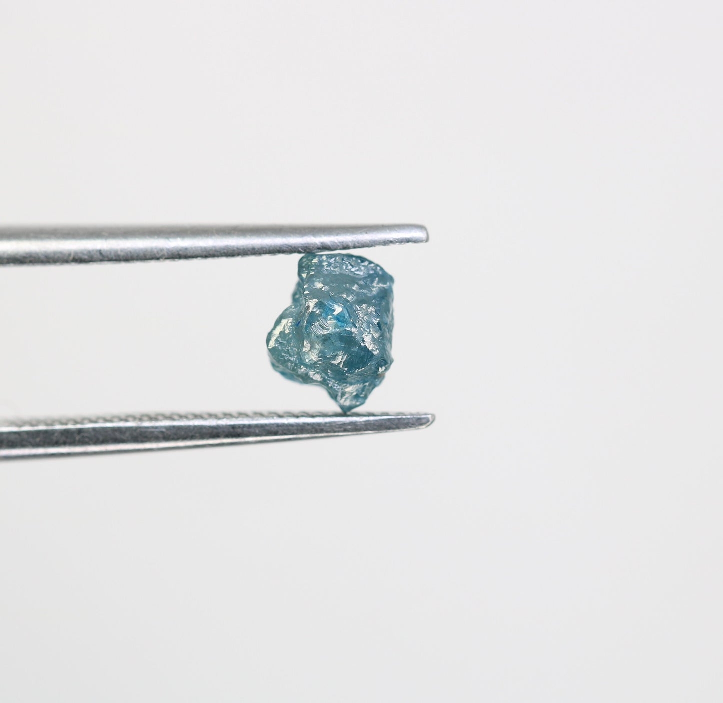 1.02 CT 5.4 mm Blue Color Rough Diamond, Natural Loose Raw StoneFor Gold Ring Diamonds
