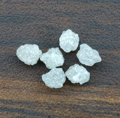 3.64 CT Snow White Rough Diamond 4 mm Natural Loose Raw DiamondFor Gold Ring Diamonds
