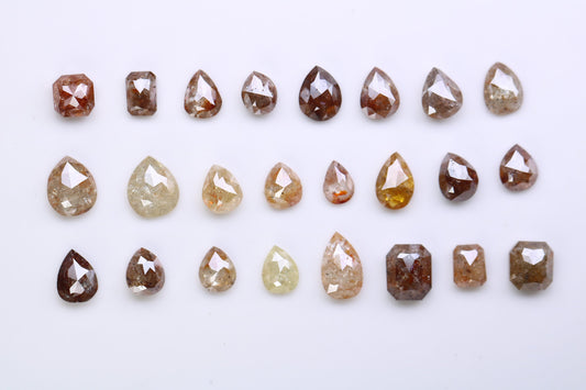 Natural Loose Salt and Pepper Diamonds (0.23 to 1.47 CT) | Unique Mixed Shape Gemstones for Men’s and Women’s Jewelry Antique-Inspired Gift